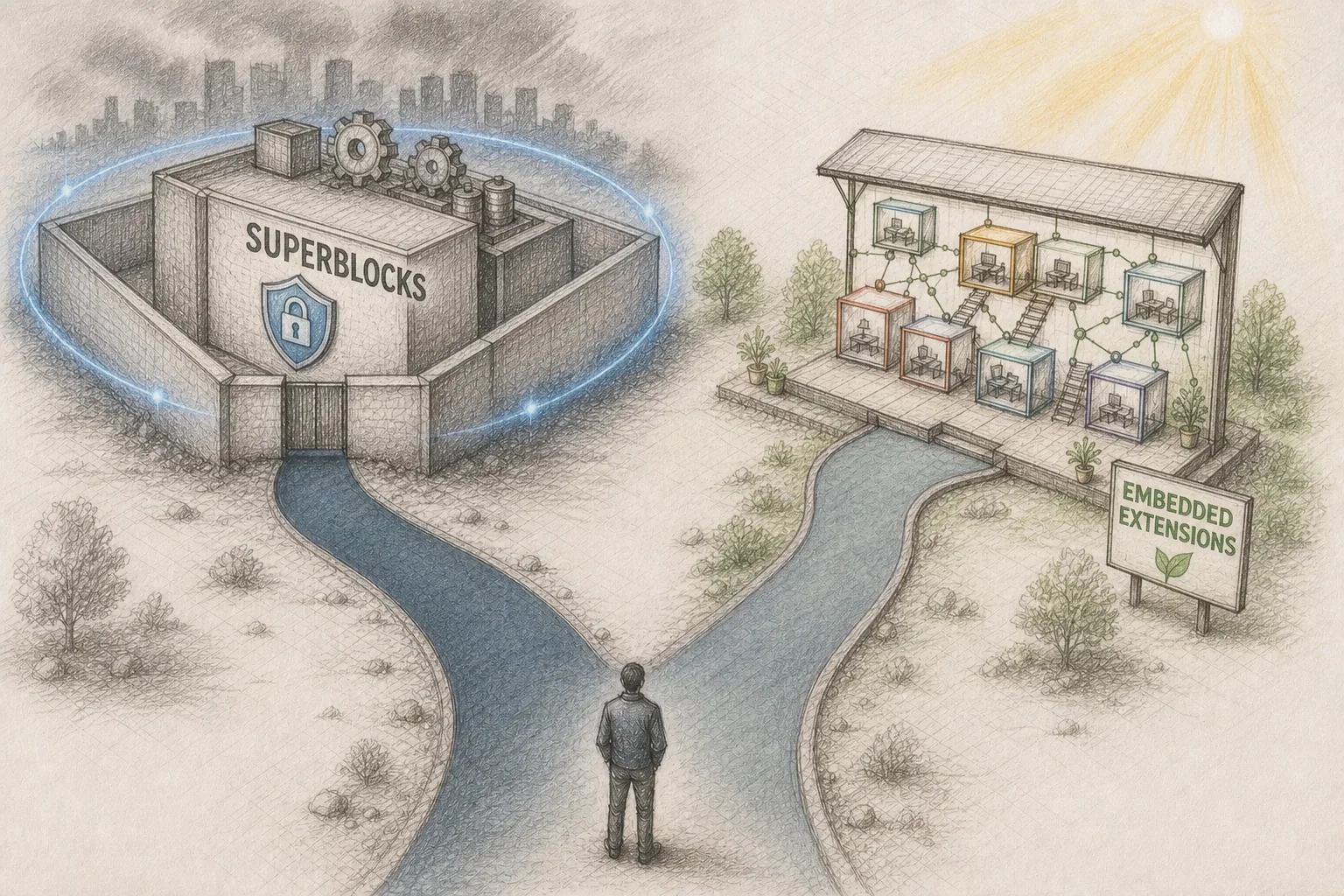 Superblocks vs Embedded Extensibility: Which Wins?